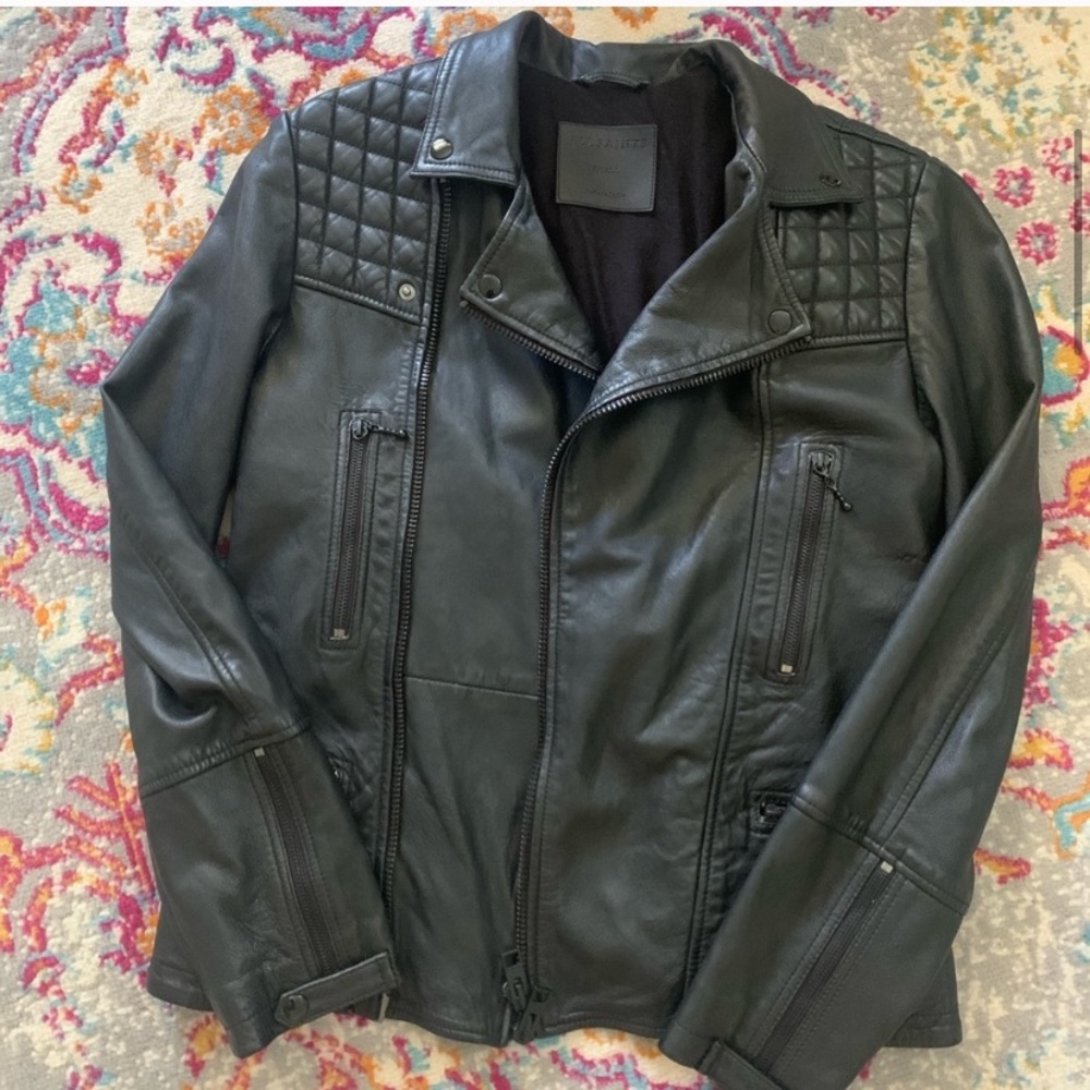All Saints men’s authentic leather jacket